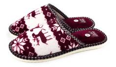 Домашние тапочки женские Smile of Milady А-82-086 бордовые 36-37 RU