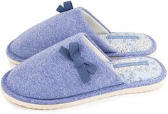 Домашние тапочки женские Smile of Milady А-82-112 синие 40-41 RU