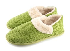 Домашние тапочки женские Smile of Milady 248-210 зеленые 40-41 RU