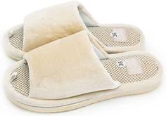 Домашние тапочки женские Smile of Milady А-82-150 бежевые 40-41 RU