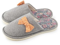 Домашние тапочки женские Smile of Milady А-82-115 серые 38-39 RU