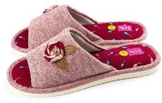 Домашние тапочки женские Smile of Milady А-82-081 розовые 37 RU