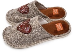 Домашние тапочки женские Smile of Milady А-82-422 коричневые 40-41 RU