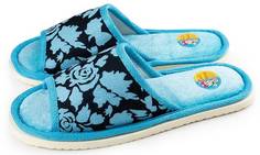 Домашние тапочки женские Smile of Milady А-70 В22-050 голубые 40-41 RU