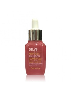 Увлажняющая сыворотка для лица FarmStay Dr.V8 Ampoule Solution Flower Cell 30 мл