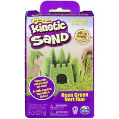 Кинетический песок Spin Master Kinetic Sand набор для лепки 240 г (зеленый)