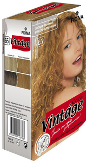Краска для волос FIONA Vintage Color 65 Медовая карамель 180 мл
