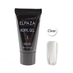 Полигель (акригель) Elpaza UV/LED акрил-гель 01 clear 30 мл