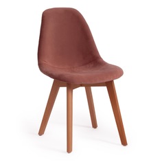 Стул TetChair CINDY SOFT (mod. C1021F1) вельвет/дерево , коралловый/натуральный