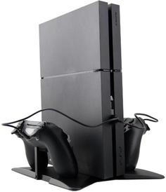 Подставка для консоли + кабель для зарядки геймпадов (KJH-PS4-SLIM/PRO-01) (PS4 Slim/Pro) No Brand