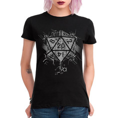 Футболка женская Dream Shirts Кубик Подземелья и Драконы 556183111 черная M