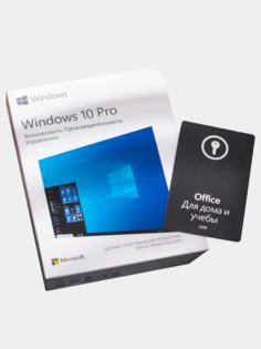 Windows 10 pro box + office home and student 2019 pos Microsoft