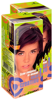 Краска для волос FIONA Creative color тон 4.4 Доброе бургундское