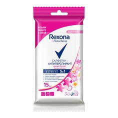 Салфетки-антиперспирант Rexona "Яркий букет", 15 шт