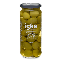 Оливки зеленые Iska с косточкой отборные 358 г