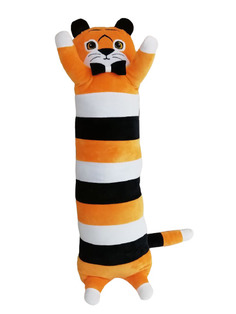 Мягкая игрушка GoldStitch подушка обнимашка длинный рыжий Тигр 100 см, символ нового года