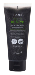 Скраб для тела с древесным углем Konad Iloje COCO Pumice Body Scrub 180 г