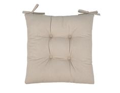 Подушка на стул на сидушку Guten Morgen Beige 40х40 см, бежевый 1 шт