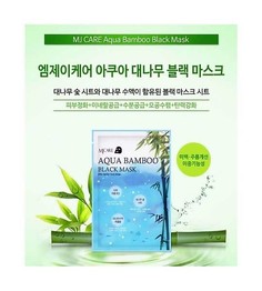 Маска для лица MJ CARE Aqua Bamboo Black Mask 25 г