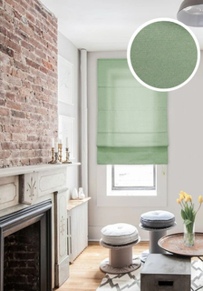 Римская тканевая штора, Лея, оливковый, 160x160см, арт. 1080160 Эскар