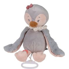 Игрушка мягкая Nattou Musical Soft toy Sasha & Pauline Пингвин музыкальная 244053