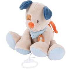 Игрушка мягкая Nattou Musical Soft toy Jim & Bob Собачка музыкальная 333054