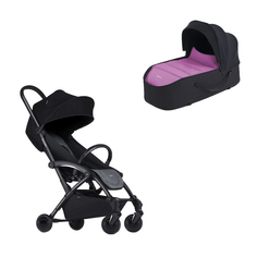 Коляска 2 в 1 Bumprider Connect 2 Black/Grey melange/Pink 51284-99/51284-09/51284-194