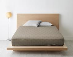 Простыня на резинке из поплина "Ночь Нежна", Скарлетт, Размер: 90 х 200