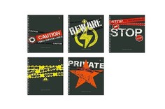 Тетрадь общая Альт Keep Away 7-80-1114 А5 165х200 мм 80л на гребне клетка набор 5 шт