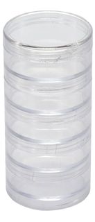 КОНТЕЙНЕР ПЛАСТИКОВЫЙ ЦИЛИНДРИЧЕСКИЙ 12.5 Х 6 СМ, 6 СЕКЦИЙ, Арт. 2-750/29 Hobby Time
