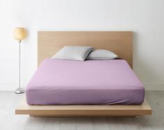 Простыня на резинке из бязи "Ночь Нежна", Витраж розовая, Размер: 120 х 200