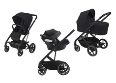 Коляска 3 в 1 Cybex Balios S Lux BLK Deep Black с адаптером 521002115