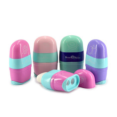 Точилка с контейнером и ластиком, 2 отверстия "ФРУКТИКИ" (4 вида) Цена за 1 шт. Bruno Visconti