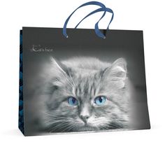 Пакет ГОРИЗОНТАЛЬНЫЙ L (32,5х26,0x13.0 см) "КОШКИ.ЯРКИЙ ВЗГЛЯД" матовая ламинация 2-130/4 Альт