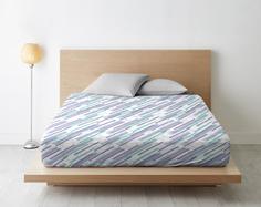 Простыня на резинке из поплина "Ночь Нежна", Готум, Размер: 120 х 200