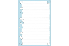 Сменные блоки для тетрадей на кольцах А5, 50 Л.(БЕЖЕВЫЙ), ЁЖИКИ, Линейка Альт