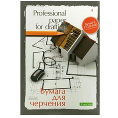 Бумага для черчения Альт, А4 (210 х 297 мм), 8 листов, 2 вида, Арт. 4-8-044