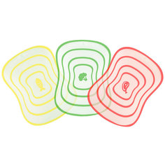 Набор разделочных досок Demar Divo 30x30, разноцветный, 3 шт.