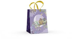 Пакет вертикальный S (11.1x13.7x6.2 см) "СОВЫ" матовая ламинация 2-131/1 Альт