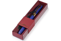 Ручка в футляре "MONACO" шариковая 0.5 ММ, СИНЯЯ (синий корпус, красная коробка) Bruno Visconti
