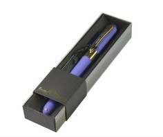 Ручка в футляре "MONACO" шариковая 0.5 ММ, СИНЯЯ (лиловый корпус, черная коробка) Bruno Visconti
