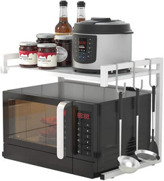 Полка кухонная для микроволновки, RAMMAX белая