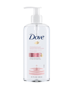 Мицеллярная вода для лица Dove для сухой кожи с рисовым молочком и розовой водой 240 мл