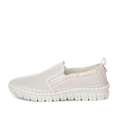 Слипоны женские quattrocomforto 79-12WA-010VT белые 37 RU