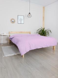 Пододеяльник на молнии трикотаж "Всё себе" Сиреневый 2-спальный