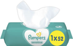 Салфетки влажные Pampers Sensitive детские 52шт