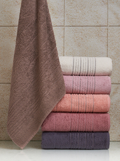 Полотенце махровое KOSSA2 (50x90) 450гр Турция 100% хлопок корич Diva Afrodita