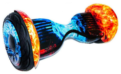 Гироскутер Smart Balance Carcam 10,5" red blue fire