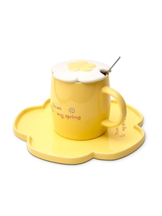 Кружка с блюдцем, крышкой и ложкой Solmax&Home TW06825