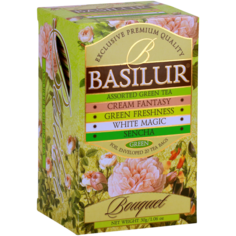 Чай зеленый Basilur Букет ассорти в пакетиках 1,5 г х 20 шт